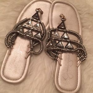 Jessica Simpson Jeweled Sandals Sz 6